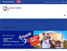 Tablet Screenshot of institutosantateresa.com.br